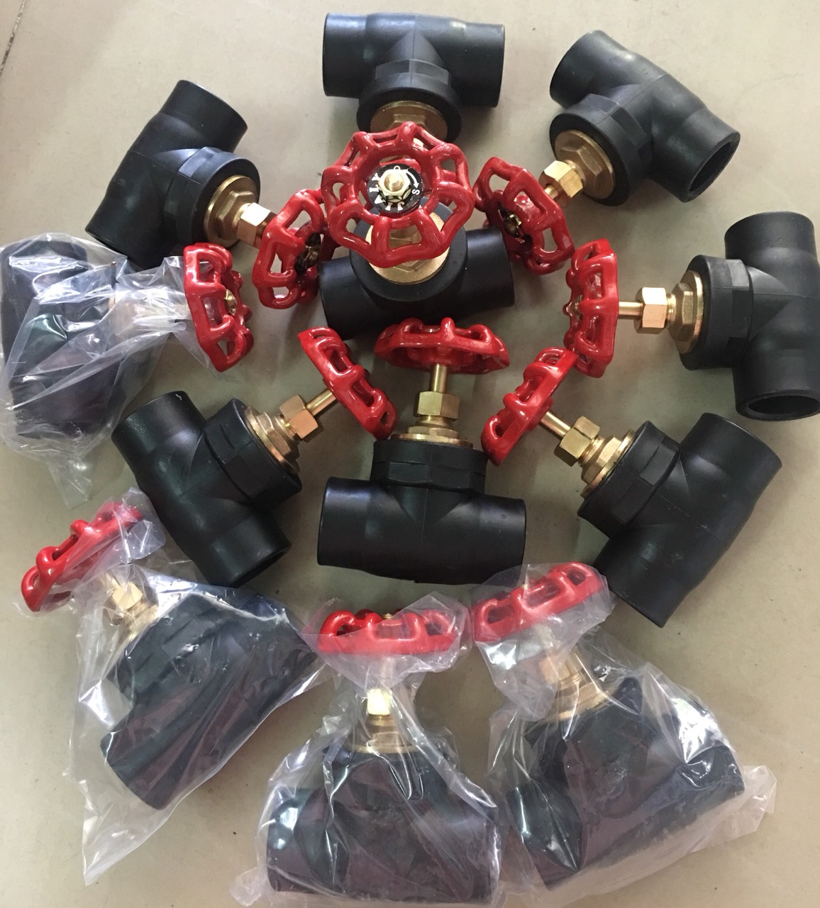 Van khóa ống nhiệt PPR Phi 25, van mở 100%