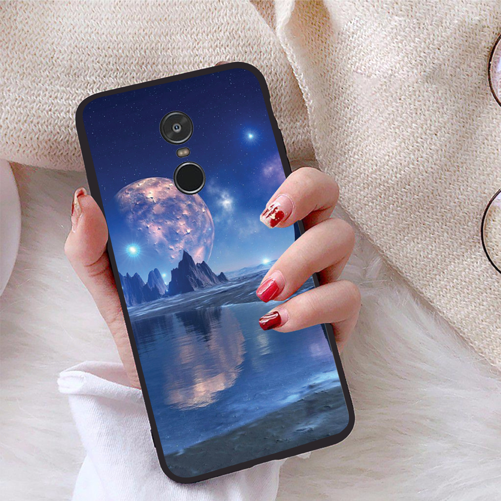 [HCM]Ốp lưng iCase dành cho Xiaomi Redmi Note 4X viền dẻo TPU BST Vầng Trăng Lung Linh
