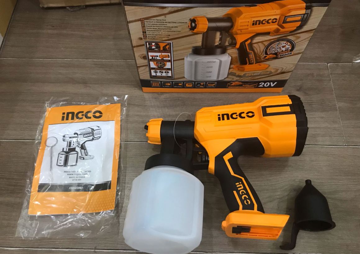 20V Máy phun sơn dùng pin INGCO CSGLI2001 (không gồm pin và sạc)