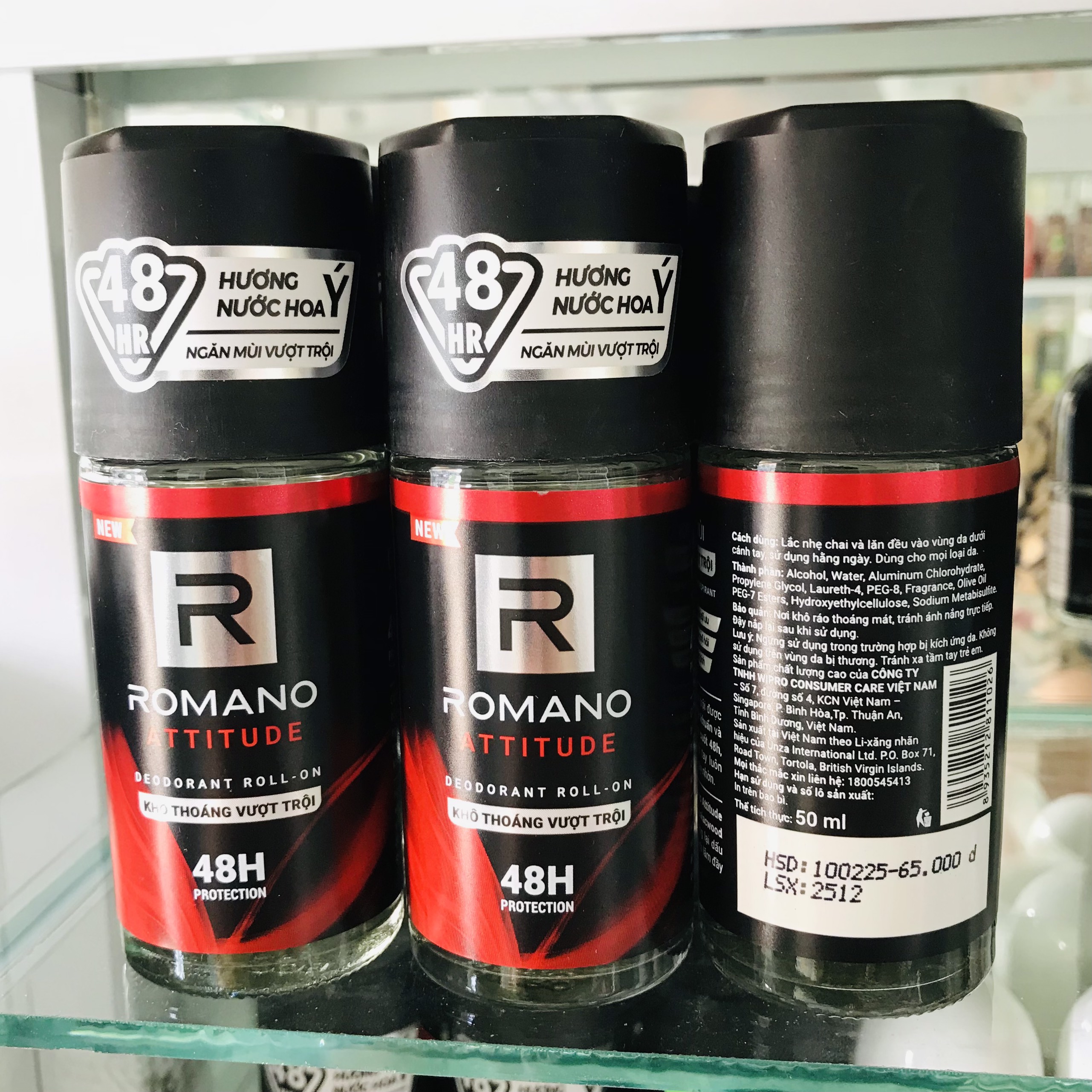 LĂN KHỬ MÙI ROMANO 50ML 48h