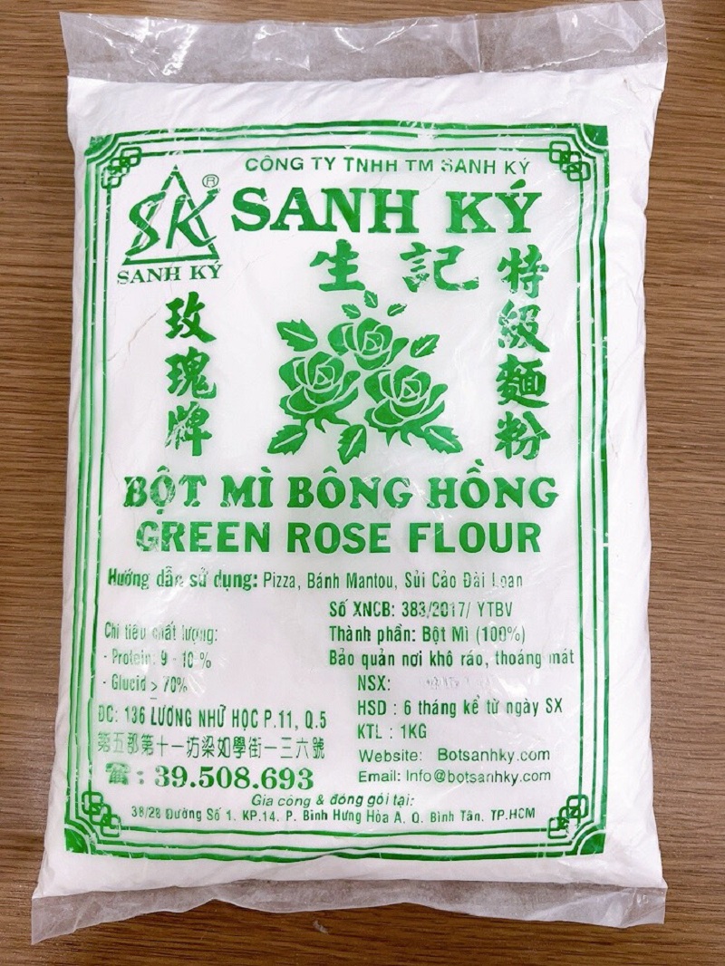 Bột Mì Bông Hồng Xanh Sanh Ký 1kg