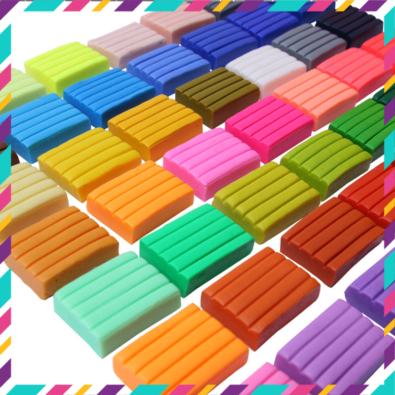 Đất Sét Nung Polymer Clay [Hòa Tốc 30p] Đất Nặn An Toàn - 24 Màu - Cục 20gr