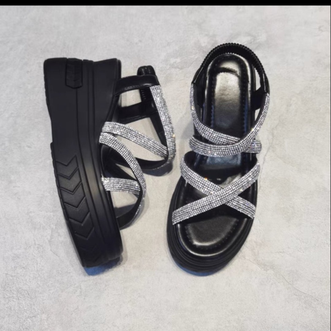 SANDAL XUỒNG QUAI CHÉO ĐÁ