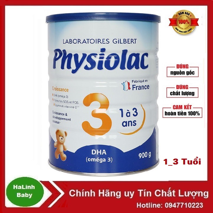 Sữa bột Physiolac Số 1 2 3 900g (Date 2023)....