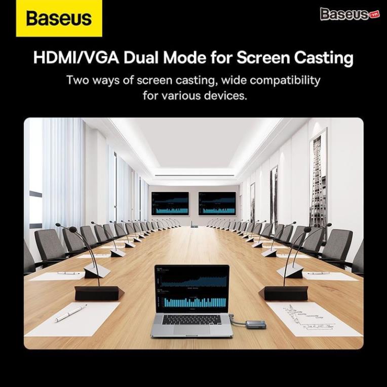 HDMI Không Dây Baseus 4K Wireless Display Dongle Adapter Cho Smartphone/ iPad/ Macbook