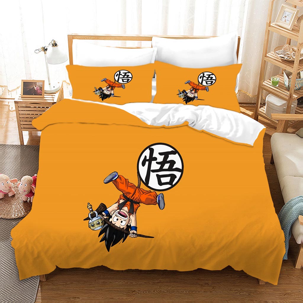 3 in 1 anime Dragon Ball cartoon painting Three in One bedding cover set