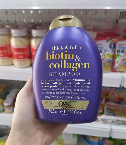 Dầu Gội Ogx Thick-Full Biotin-Collagen