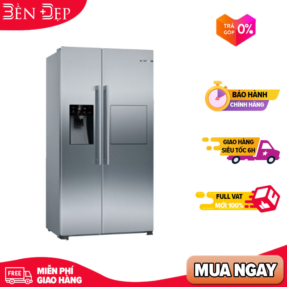 Tủ lạnh 2 cánh side by side bosch kag93aiepg 531l series 6