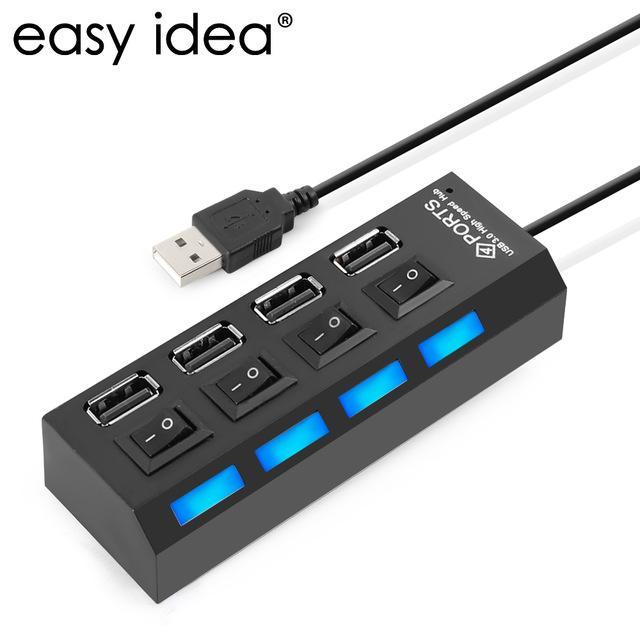 Hub Usb 4 Cổng Có Công Tắc Cao Cấp