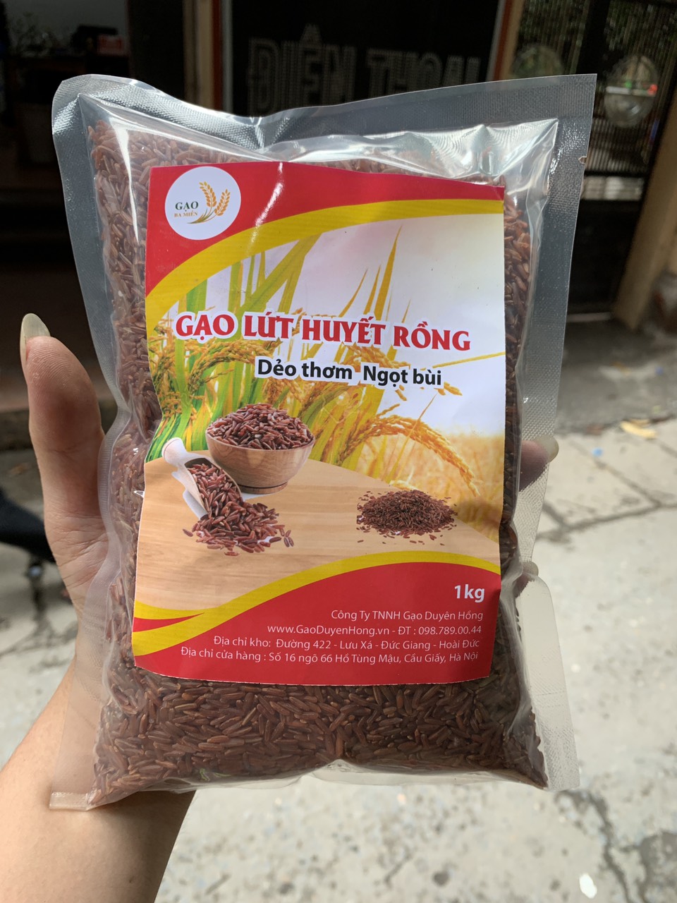Gạo Lứt Huyết Rồng 1kg