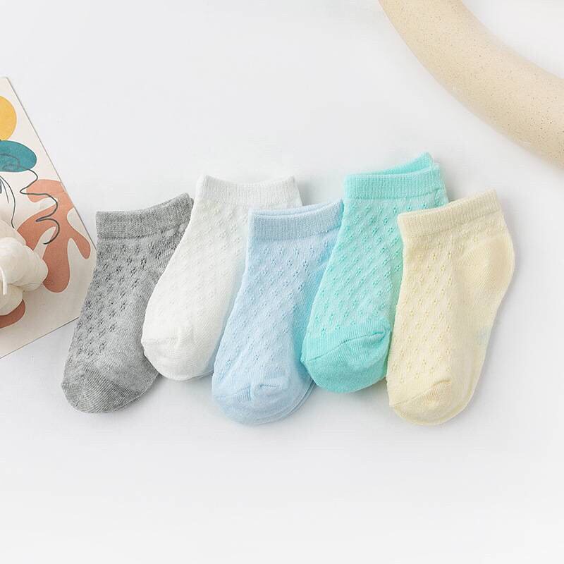 set 5 đôi Tất len lưới cho bé sơ sinh
