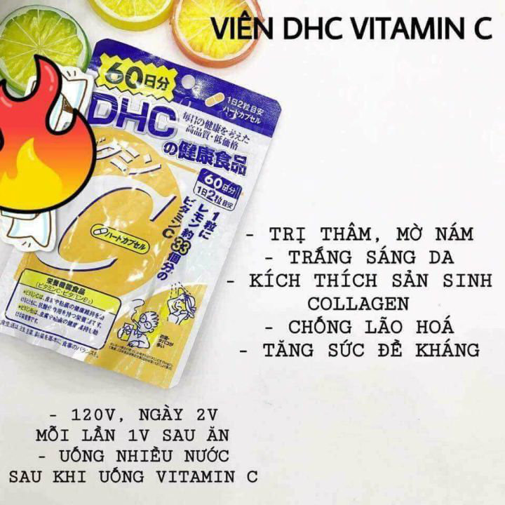 DHC Viên uống Vitamin C 60 ngày