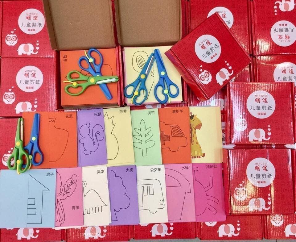 BỘ KÉO CẮT GIẤY THỦ CÔNG CHO BÉ YÊU