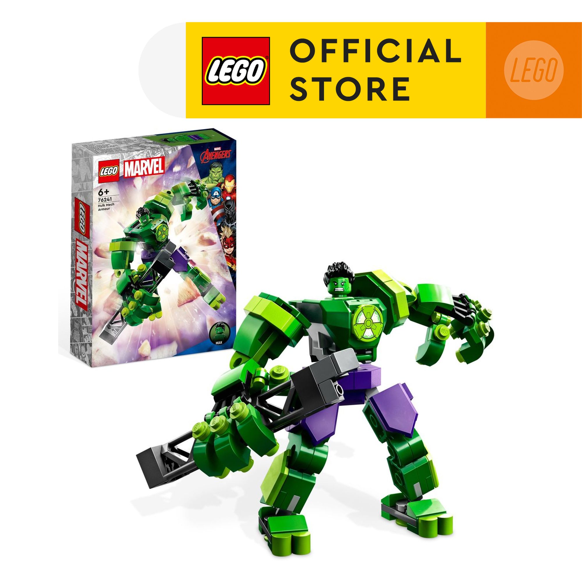 LEGO SUPER HEROES 76241 Chiến Giáp Hulk (138 Chi Tiết)