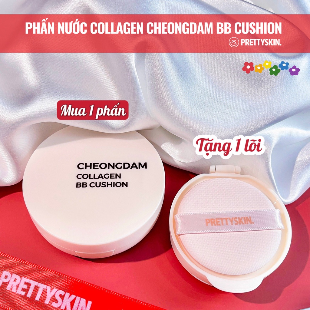 Phấn Nước Pretty Skin Cheongdam Collagen BB Cushion (Kèm lõi thay thế)