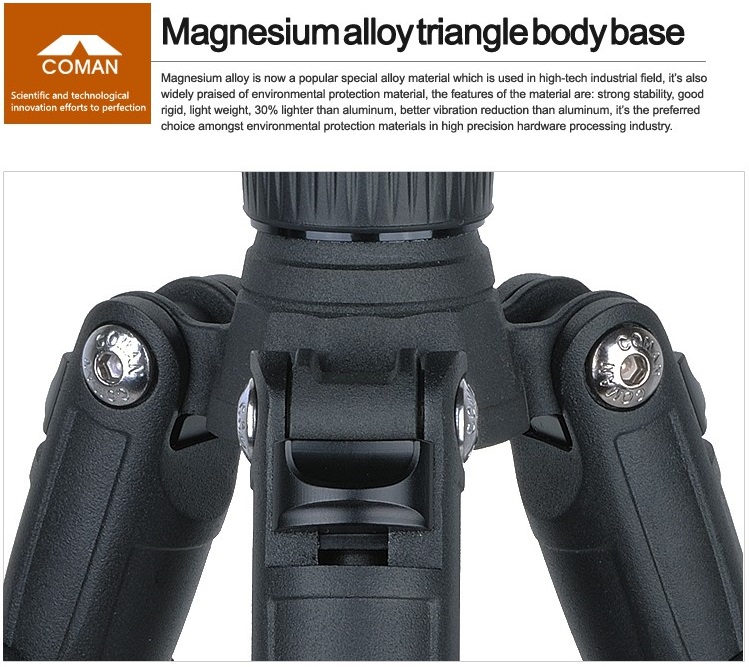 Chân máy ảnh Tripod Coman TK-257+CV-0