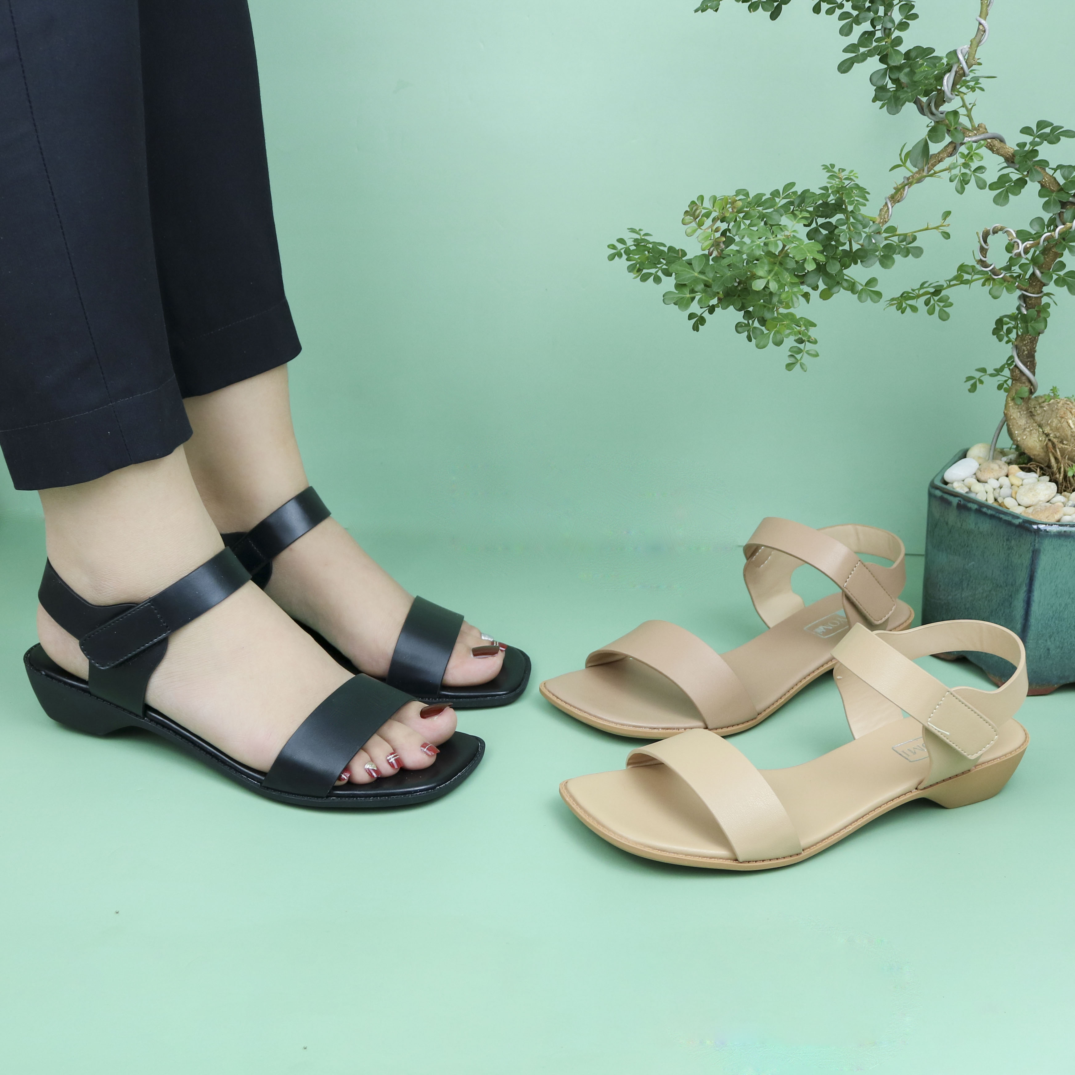 Sandal Nữ YOMI Sandal 3 Phân Basic SY0669S