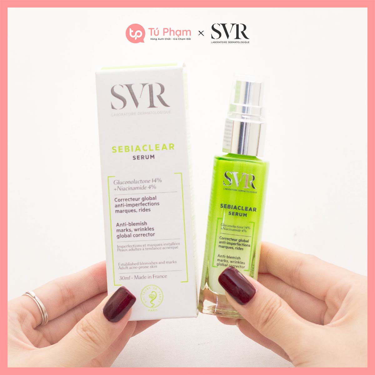 Tinh chất giảm mụn svr sebiaclear serum 30ml