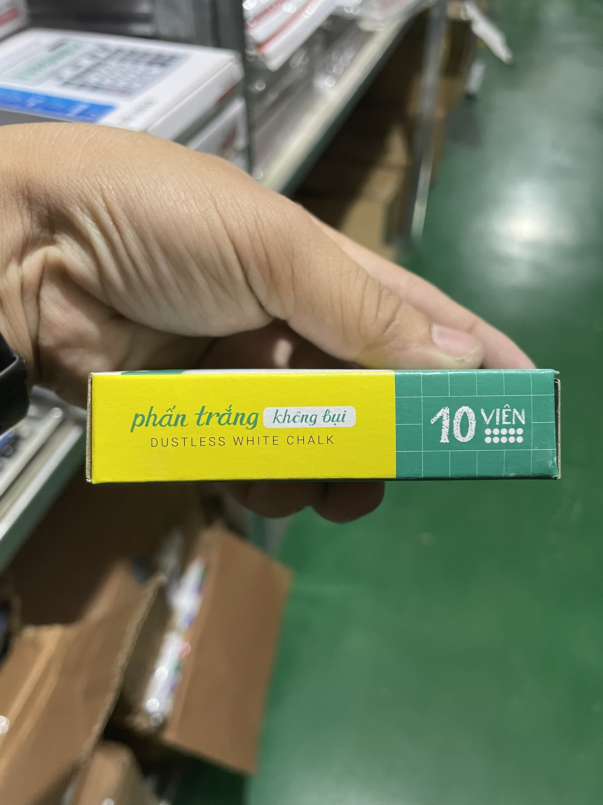 Combo 10 Hộp Phấn trắng không bụi Thiên Long DC-008