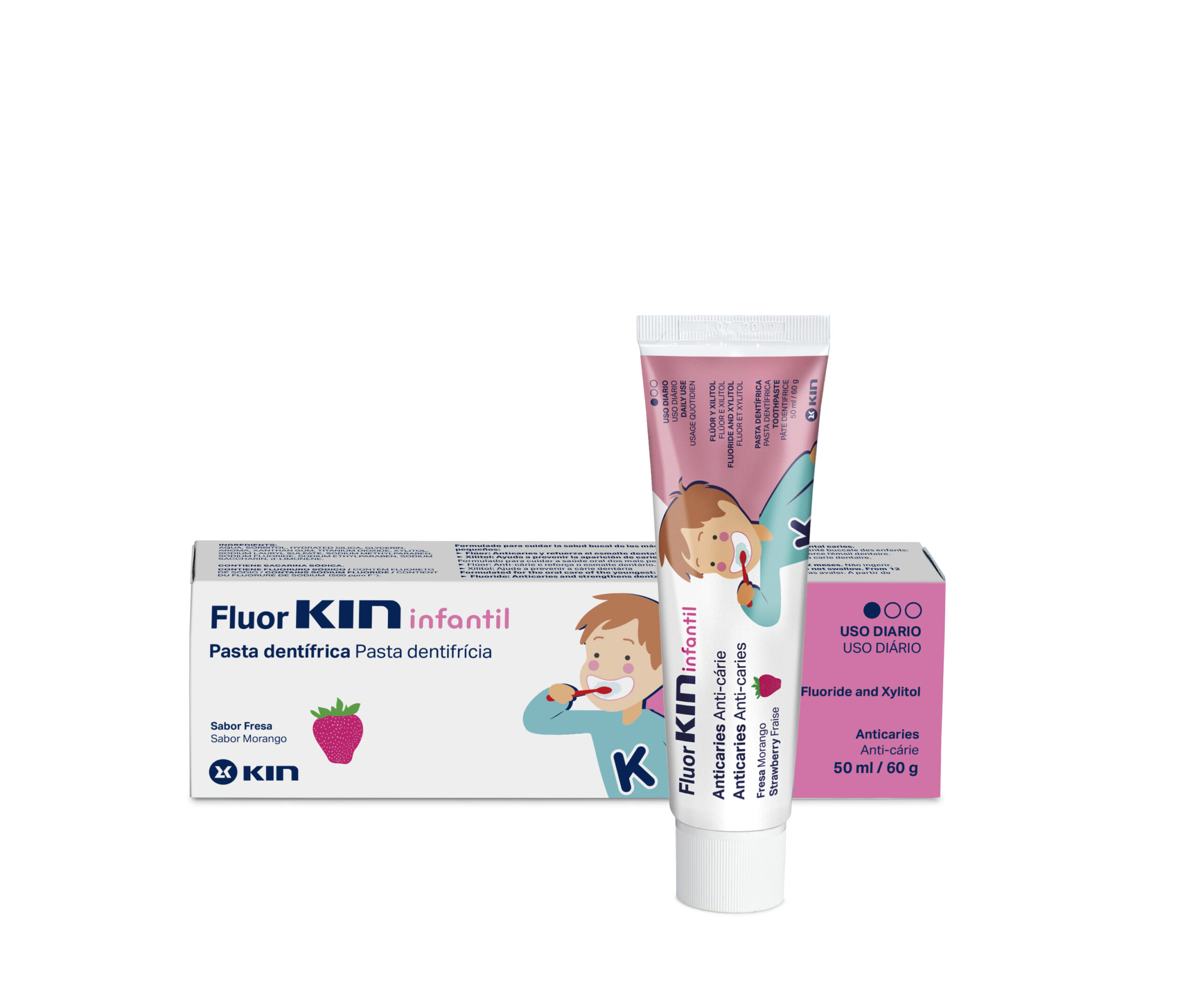Kem đánh răng dành cho trẻ em Flour Kin children infantil Toothpaste