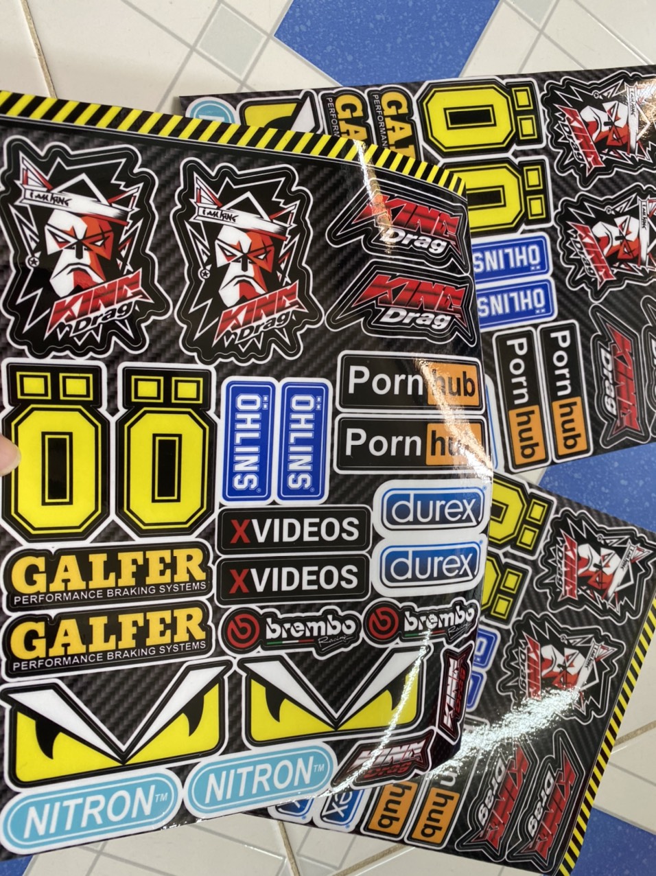 [HCM]SÉT LOGO KING DRAG OH MẮT FENDY
