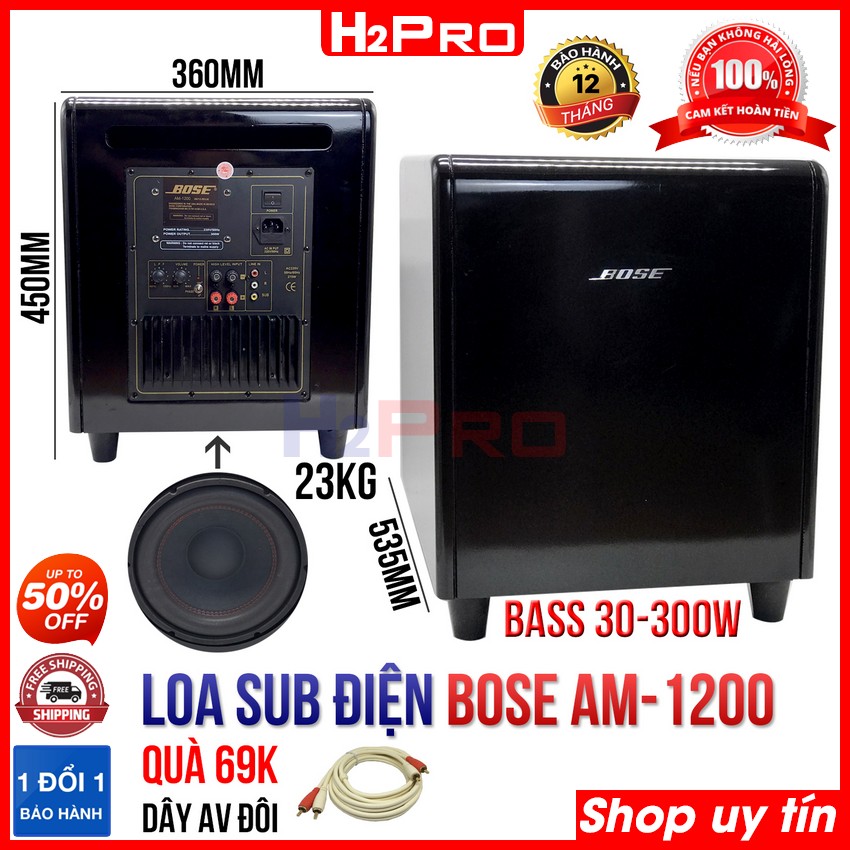 >> BÁO GIÁ LOA SUB ĐIỆN AM - 1200 - NÂU SẪM GỖ - HÀNG CHÍNH HÃNG | Shopee Lazada Sendo Tiki mới nhất 63 Loa sub điện bass 30 AM-1200 H2Pro-hàng nhập, 300W-bass ấm căng, loa siêu trầm karaoke cao cấp (tặng dây AV đôi 1.8m 69K)