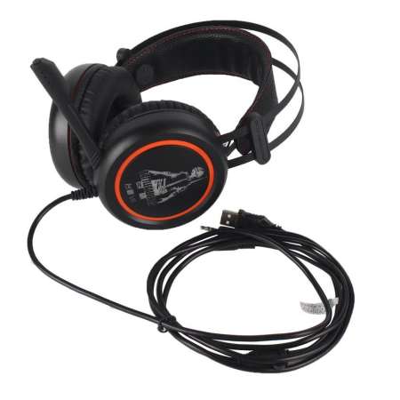 JUWE ใหม่ล่าสุด A6L USB Over-Ear ชุดหูฟังเล่นเกมหูฟังพร้อมไมโครโฟนสำหรับ Gamer คอมพิวเตอร์