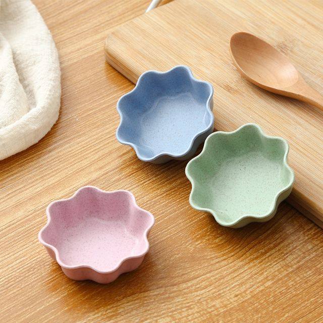 Bát ăn dặm lúa mạch kiểu Nhật mini hình hoa xinh xắn dễ thương