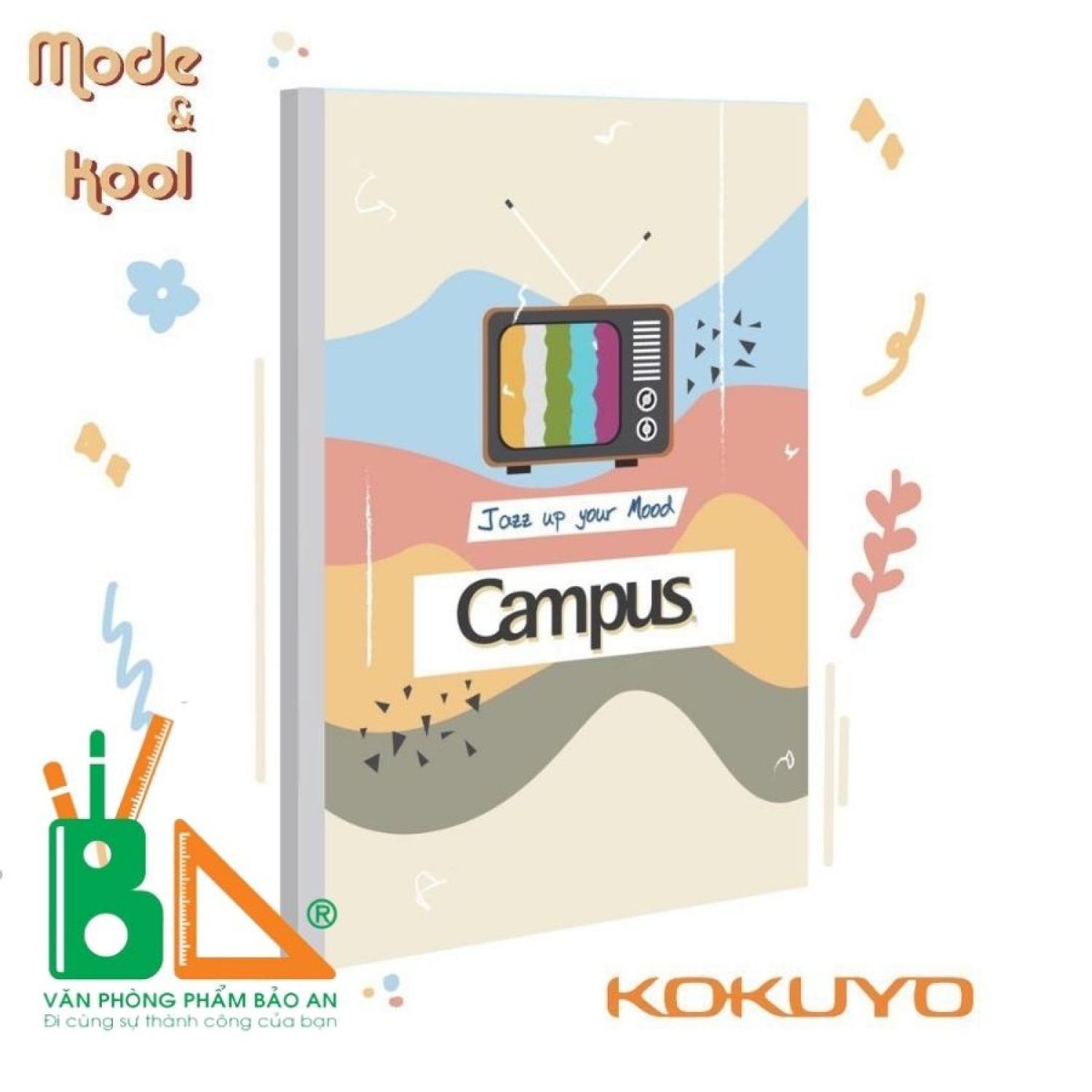 Vở kẻ ngang có chấm Campus Mode & Cool 120 trang - định lượng 70 gms