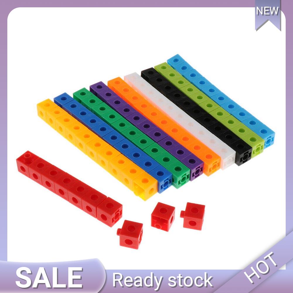 Ready Maths Link Cubes Interlocking Snap Cubes Counting Snap Blocks Toy Gift Hot Sale