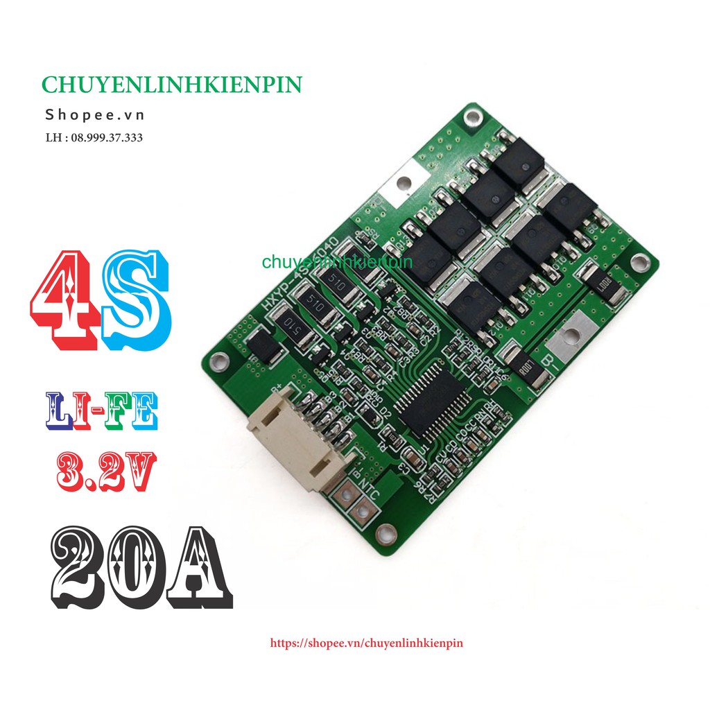 Mạch bảo vệ pin LifePO4 4S 20A ( BL64  60 )