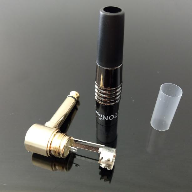 Bộ 2 Đầu hàn Jack 6ly Liton cong đen bóng
