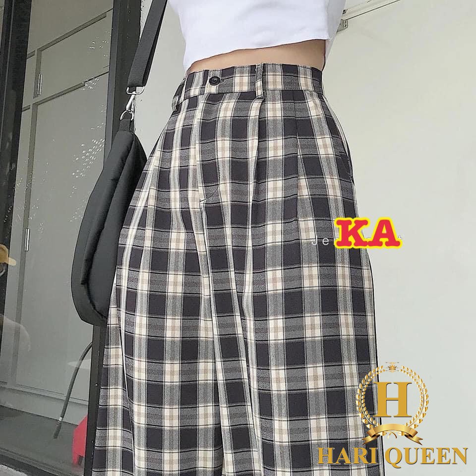 Set áo croptop +quần kẻ KAN0620