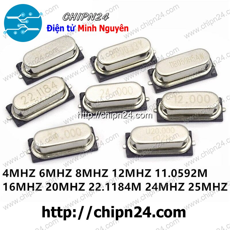 Thạch anh chân dán 49smd -