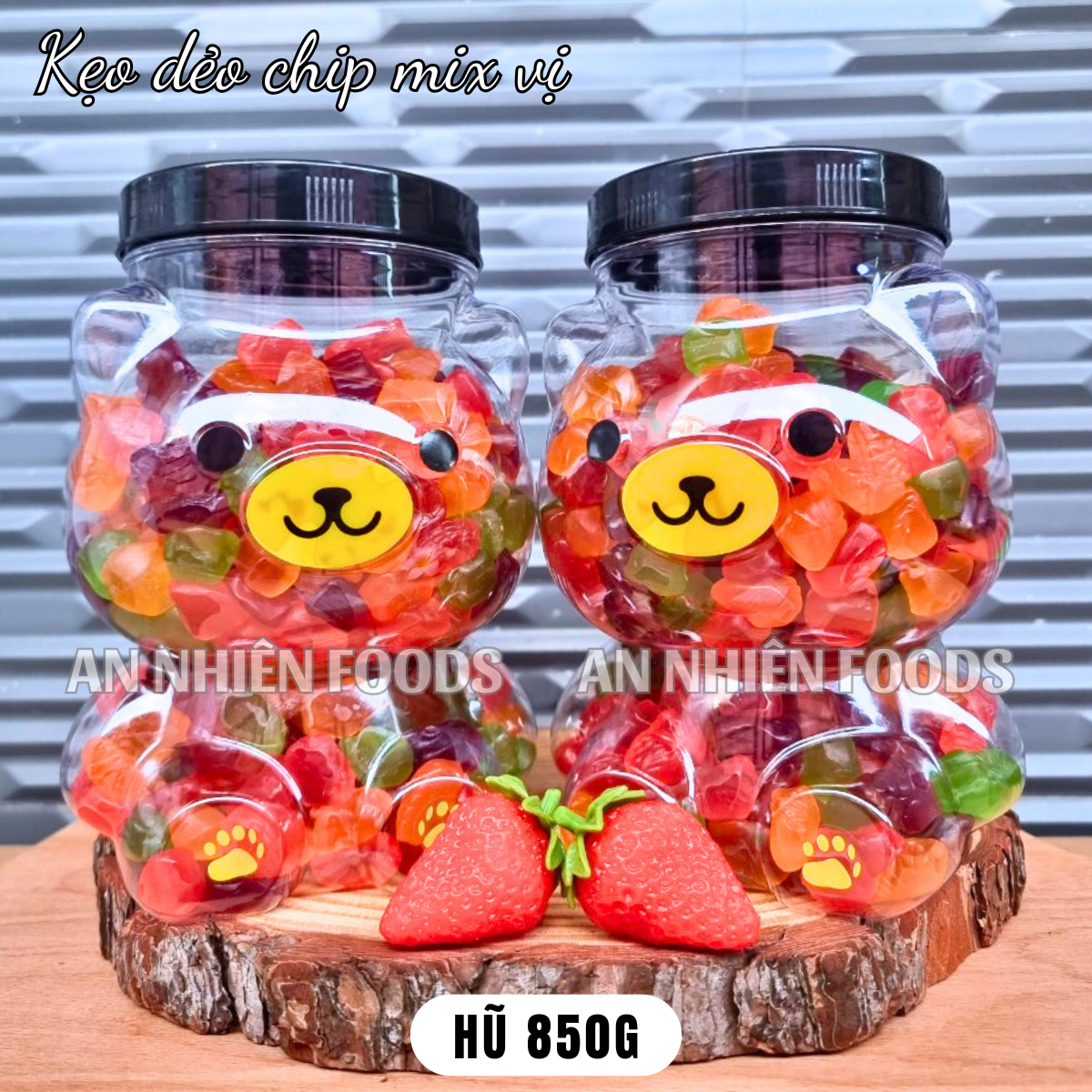 Kẹo dẻo chip chip hương trái cây (có video) {Khối lượng tịnh, không tính bao bì}