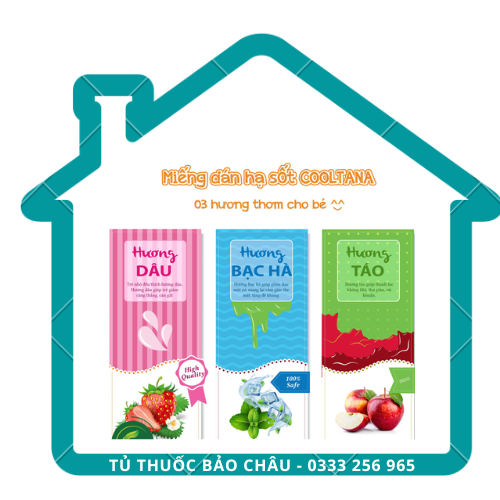 Miếng dán hạ sốt COOLTANA Hộp 6 miếng - Tanaphar
