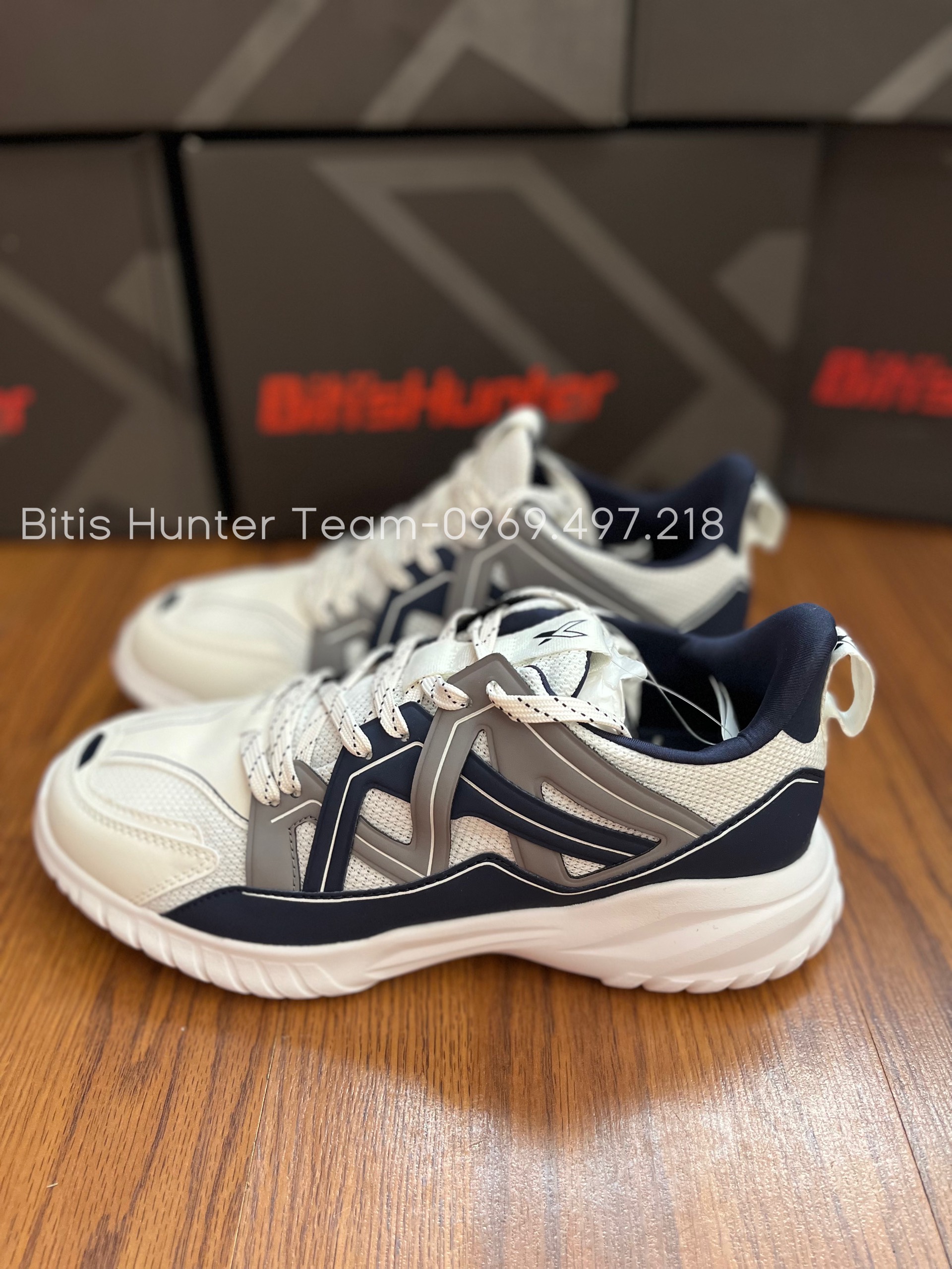 Giày Thể Thao Nam Cao Cấp Bitis Hunter X Multi-Layer -DSMH02800TRG