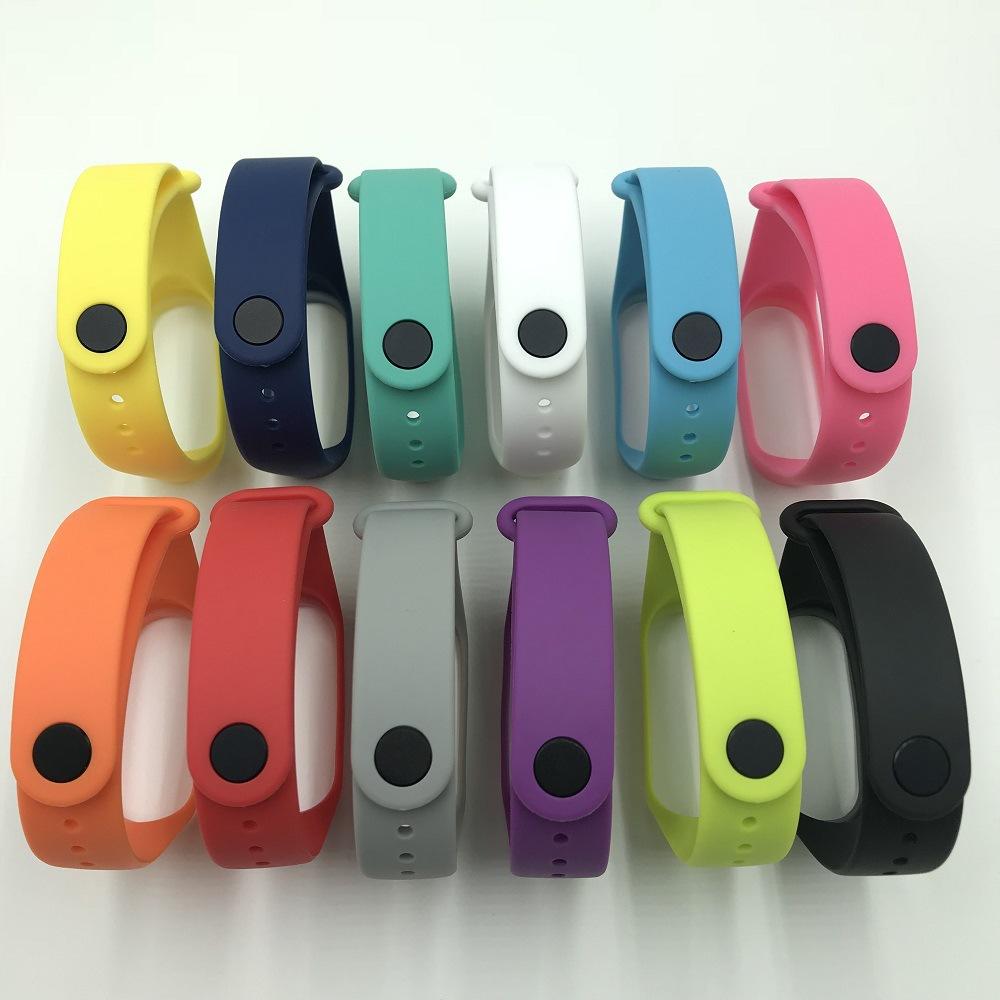 Dây đeo thay thế silicon cho Xiaomi Miband 3 Miband3 nhiều màu để lựa chọn