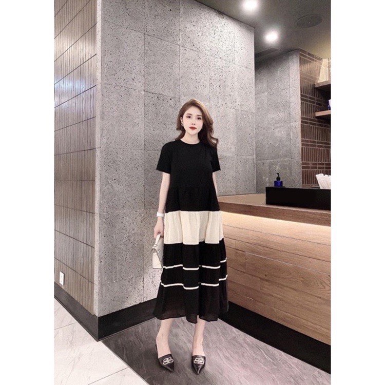 váy bầu, đầm bầu thời trang mặc đi làm đi chơi đều được chất mềm mịn thấm hút mô hôi