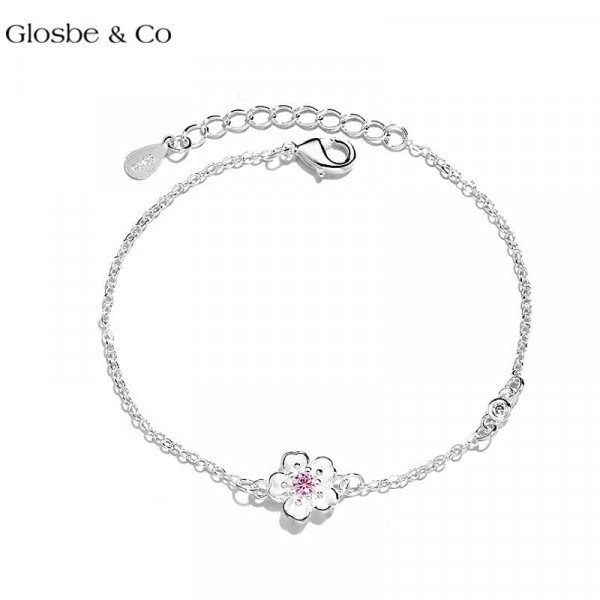 Lắc Tay Bạc Hoa Sakura Glosbe