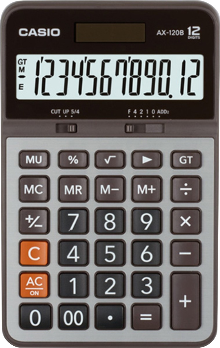 [HCM]Máy tính Casio AX-120B 12 (Nâu)