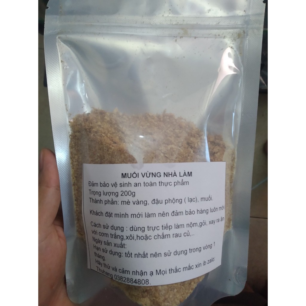 [HCM] 200gr Muối mè đậu phộng  nhà làm