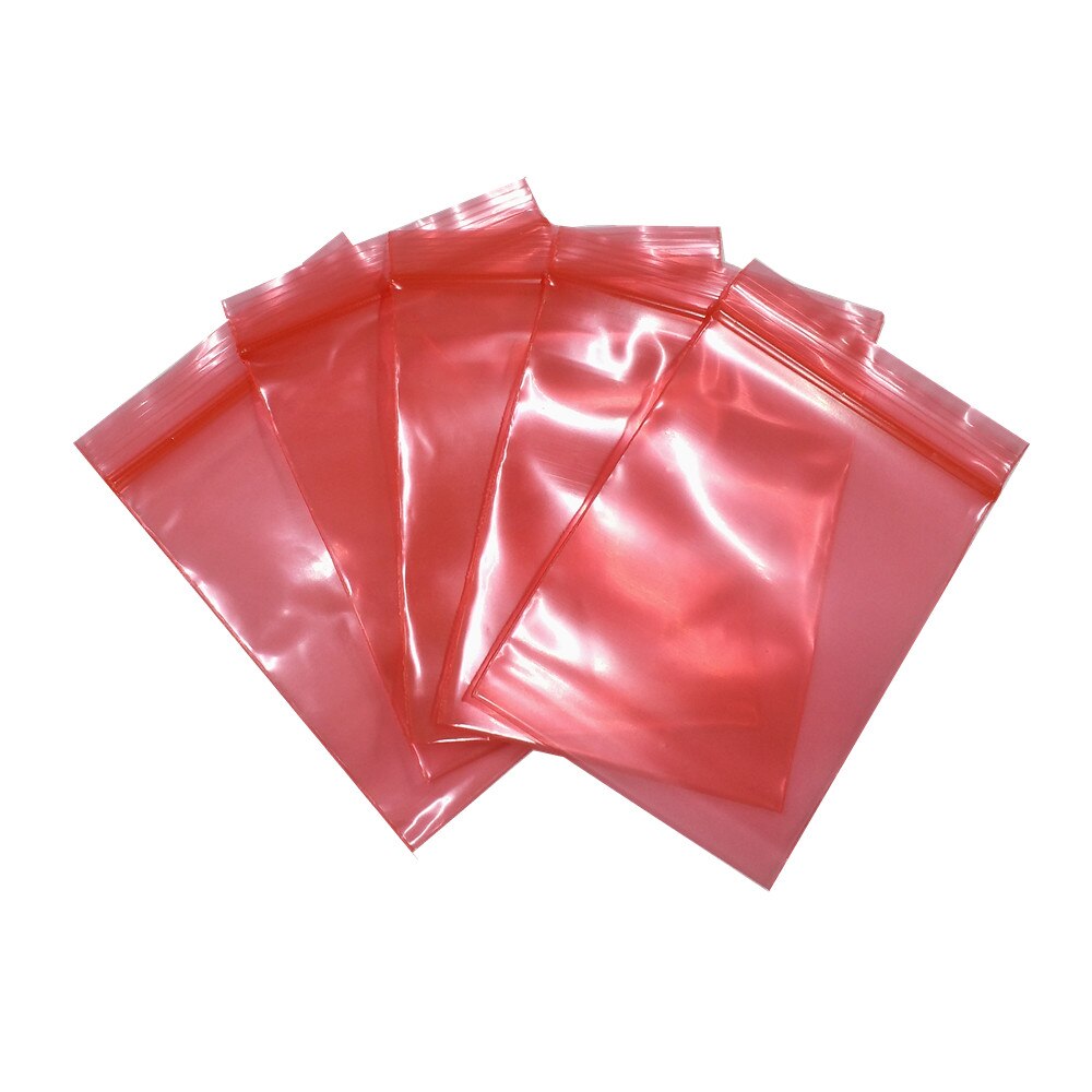 Gói 100c túi zip mini màu đỏ chọn size
