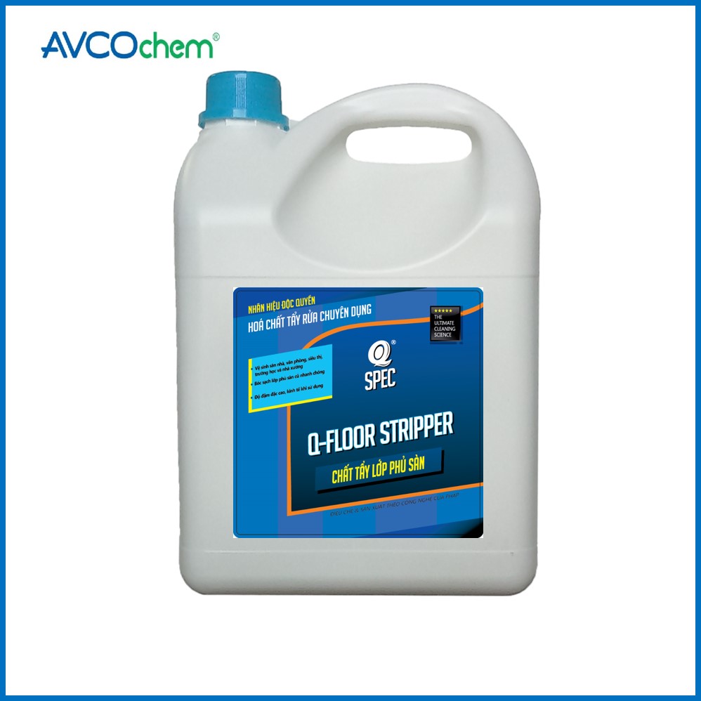 Chất Tẩy Phủ Bóng Sàn Q-FLOOR STRIPPER - 4 liter can - AVCOchem - Q-SPEC