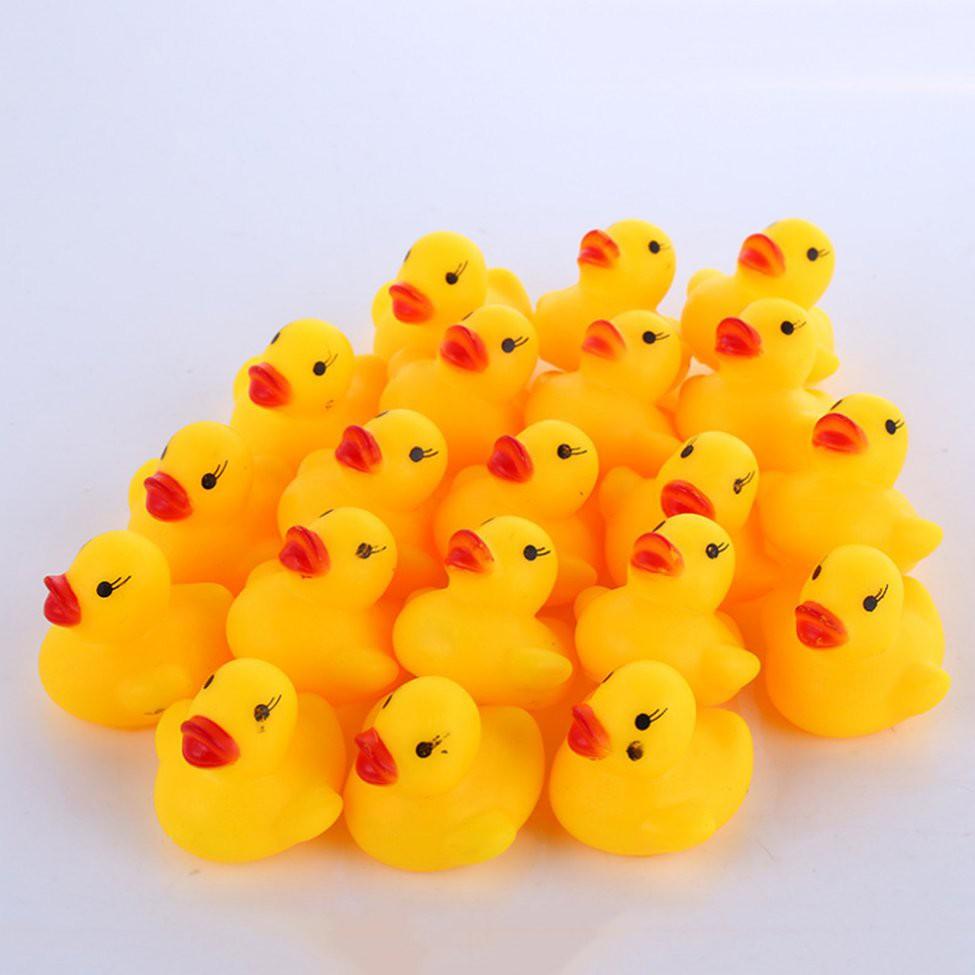 TÚI 10 VỊT CON CÓ CÒI PHÁT NHẠC ( kích thước 3cm/con)