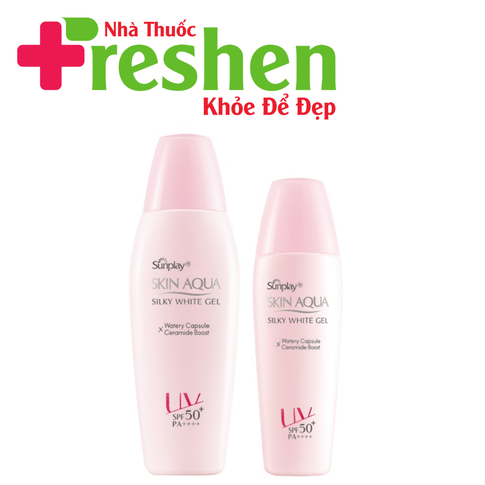 [HCM]Gel chống nắng dưỡng da trắng mượt Sunplay Skin Aqua Silky White Gel spf 50+ pa++++-30g