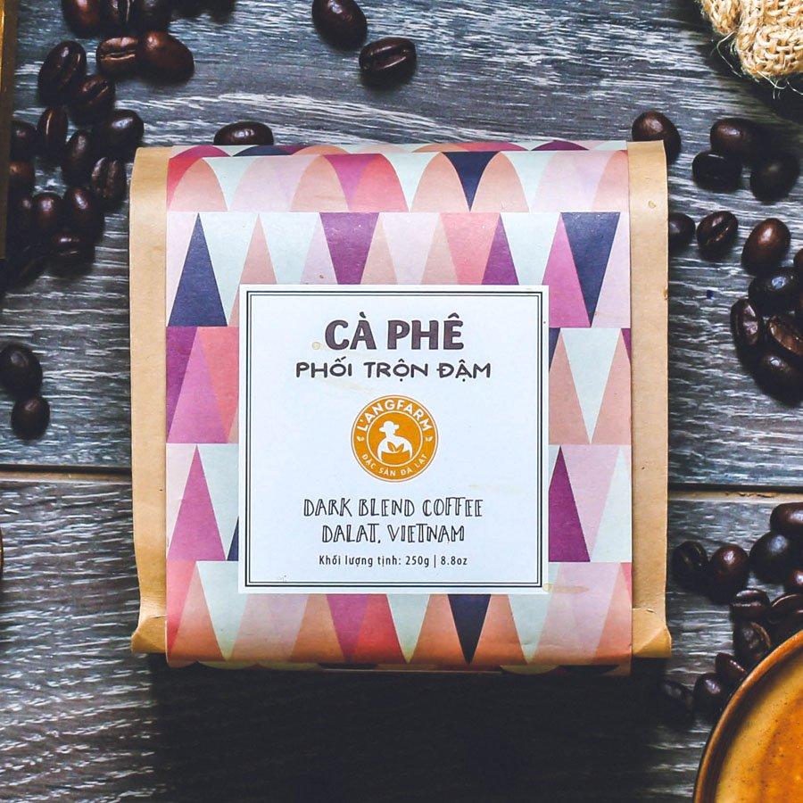 Cà phê phối trộn đậm L'ANGFARM - Đặc sản Đà Lạt  250g/bịch