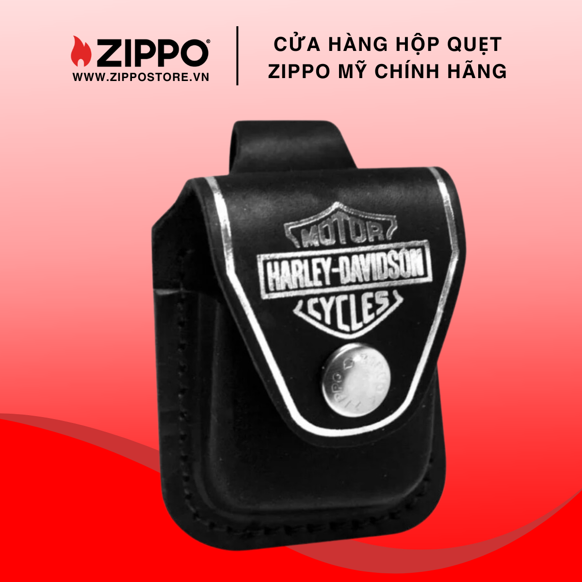 Bao Da Hộp Quẹt Zippo Harley Davidson