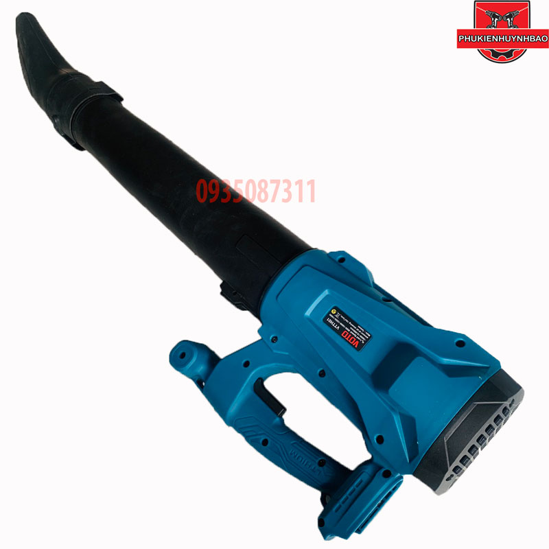 Thân máy thổi bụi lá cây dùng pin voto 18v - 21v chung chân pin makita 4cm