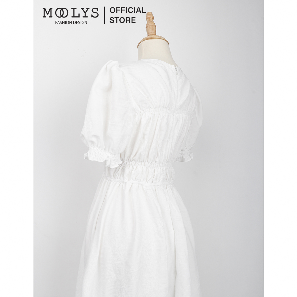 Đầm xoè dáng dài thiết kế đơn giản Moolys MD021